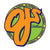 OJS STICKERS STANDARD GREEN/ORANGE 6.5"