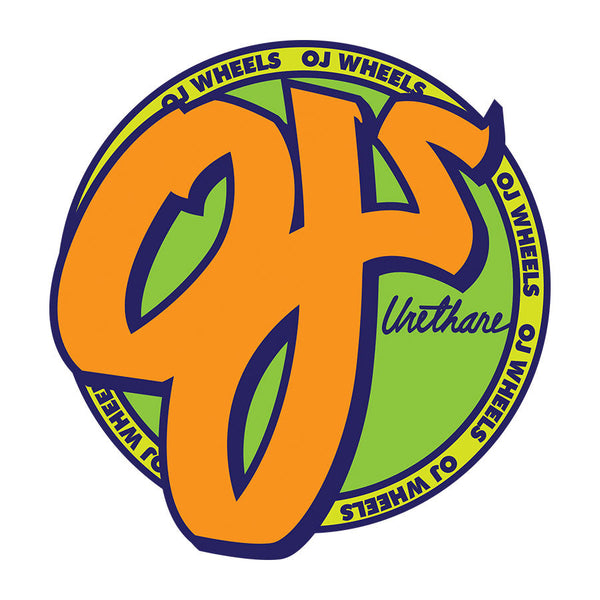 OJS STICKERS STANDARD GREEN/ORANGE 6.5"
