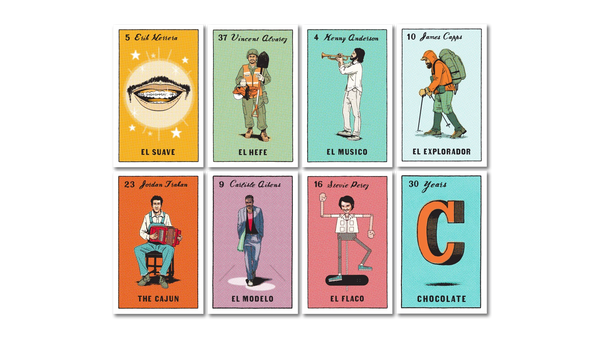 Chocolate Loteria 8 Pack Stickers