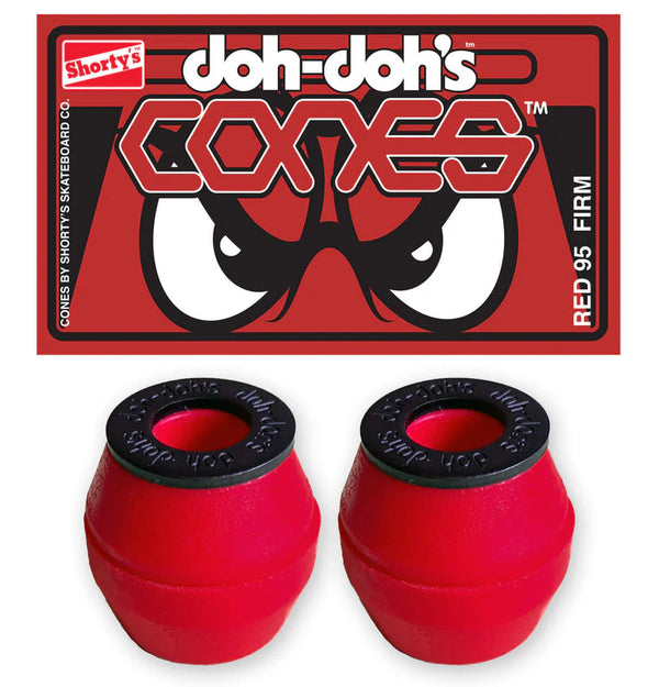 Shorty’s Cones Bushings • Hard Red (95A)