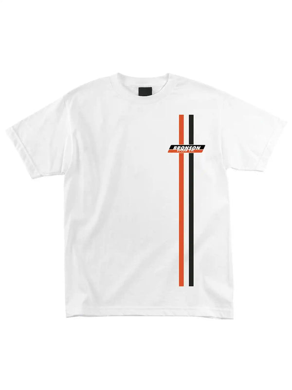 Bronson Racing Stripes T-shirt White