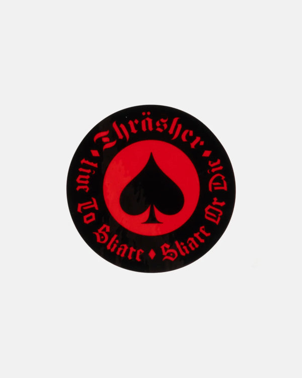 Thrasher Oath Sticker Red