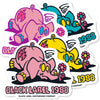 Black Label Sticker Pink Elephant