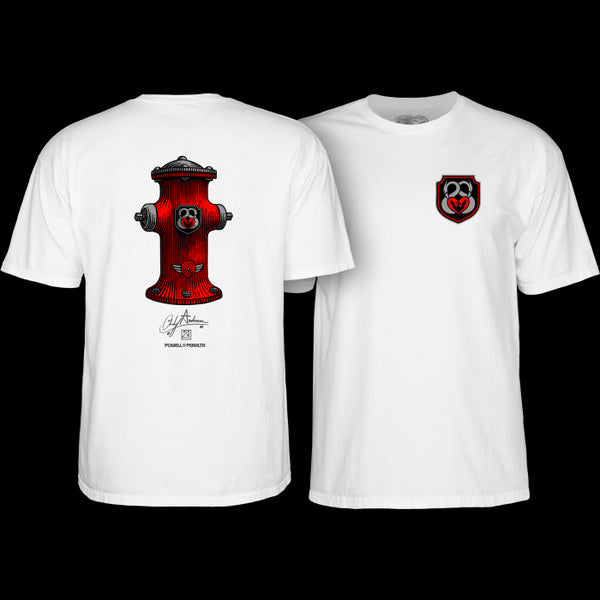 Powell-Peralta Anderson Hydrant T-Shirt White