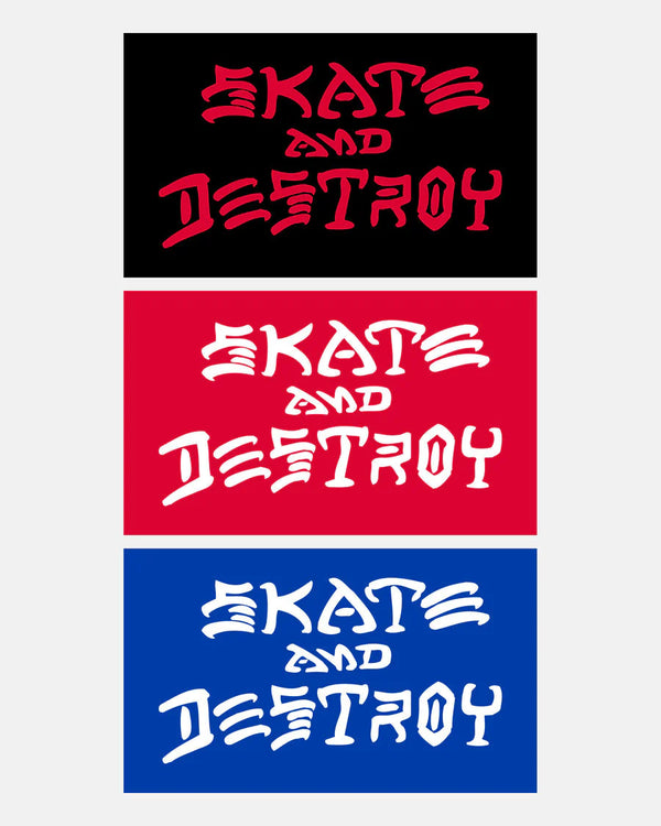 Thrasher Glossy Skate and Destroy Sticker Medium