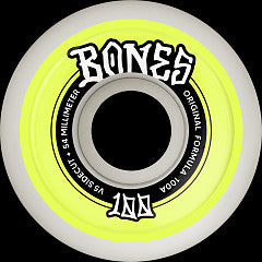 Bones OG V4 Wide 100A White 54mm