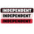 Independent Bar Sticker 8 Inch