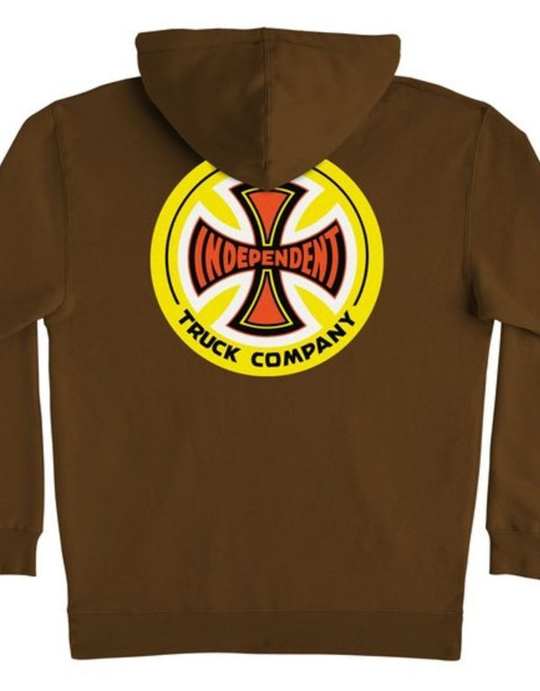 Independent Hoodie Cross Brown