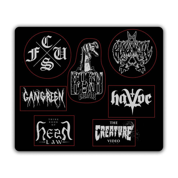 Creature Sticker Sheet 9 Inch