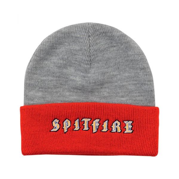 Spitfire Beanie Grey/Red