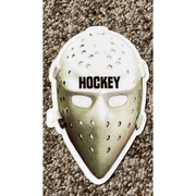 Hockey Mask Sticker • 4” x 2.5” - Topless Pizza