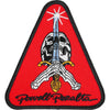 POWELL PERALTA - SKULL & SWORD PATCH (RED)