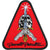 POWELL PERALTA - SKULL & SWORD PATCH (RED)