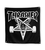 Thrasher Skate Goat Banner - Topless Pizza