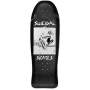 Suicidal Skates • Pool Skater • 80s Reissue Deck 10.125 x 30.325” - Topless Pizza