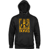 Bones Wheels Hoodie Black and Gold