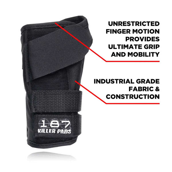 187 Pro Wrist Guards Black
