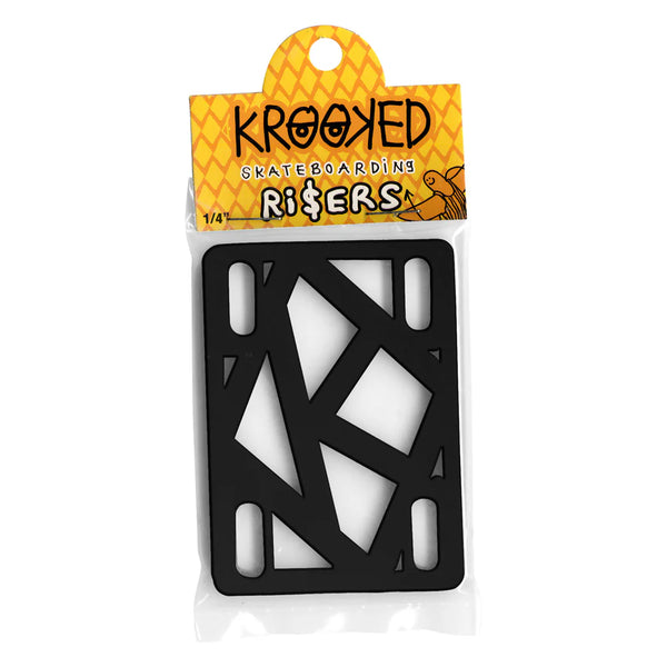 Krooked Risers 1/4” Black