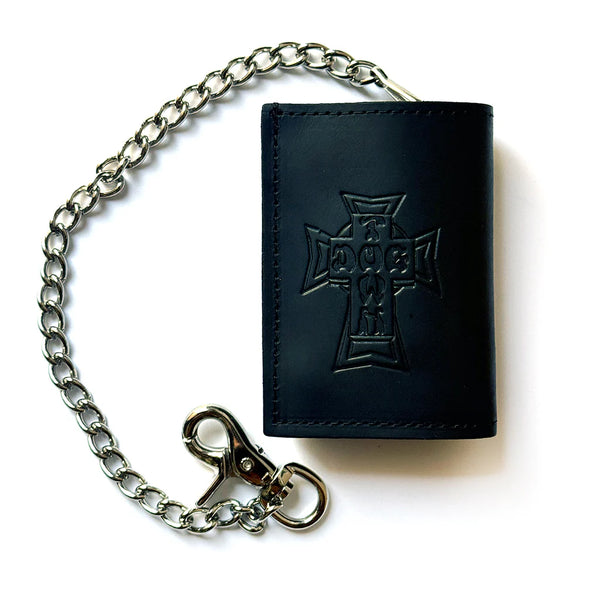 Dogtown Leather TriFold Chain Wallet