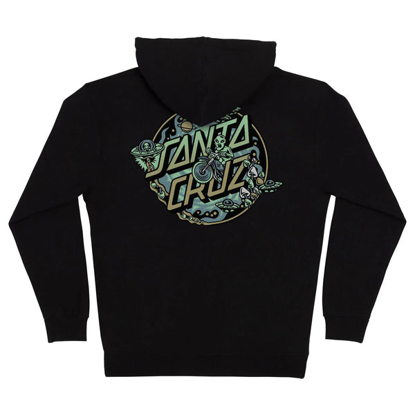 Santa Cruz Zip Hoodie Black