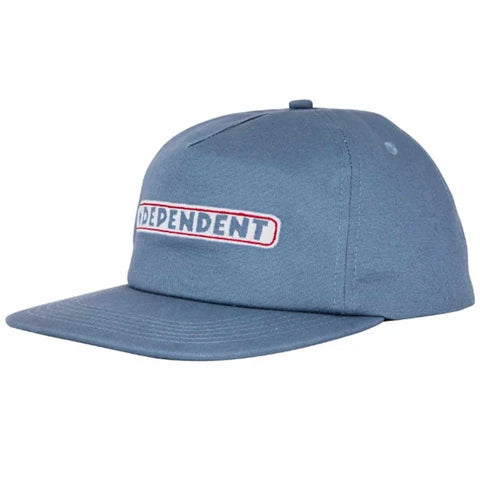 Independent Bar Logo Slate Blue SnapBack