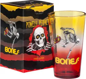 Powell-Peralta Skateboard Skeleton Pint Glass