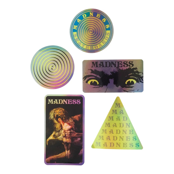 Madness Insane Assorted Stickers