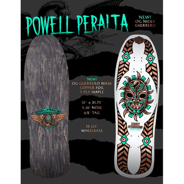 Powell-Peralta Nicky Guerrero White Copper Foil