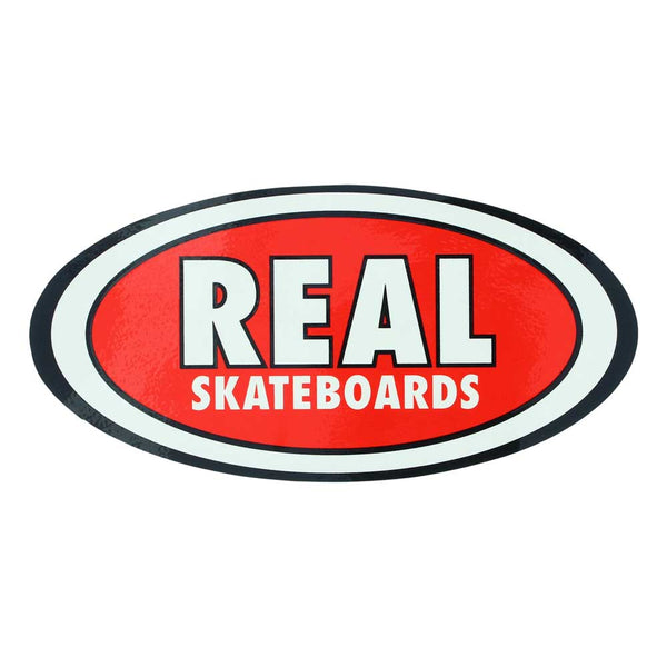 Real Skateboards Oval Sticker 6 Inch