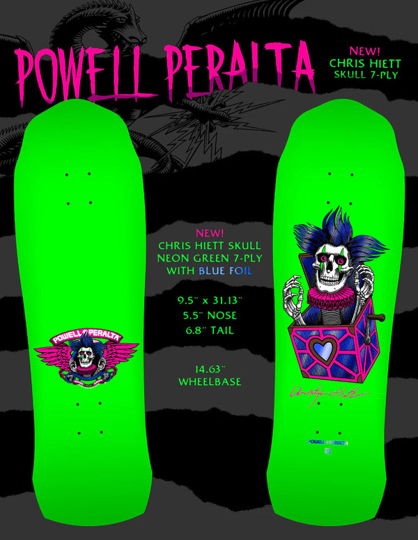 Powell-Peralta Hiett 9.5 Neon Green