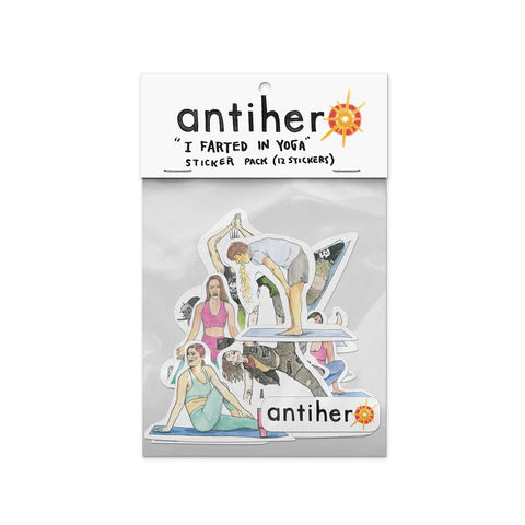 Anti-Hero Farted in Yoga Sticker Pack
