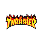 Thrasher Flame Sticker - Topless Pizza