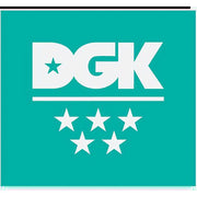 DGK 5 Star Sticker Teal - Topless Pizza
