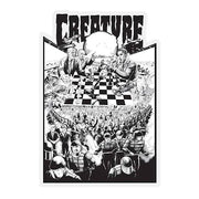 Creature Skateboards Sticker Med - Topless Pizza