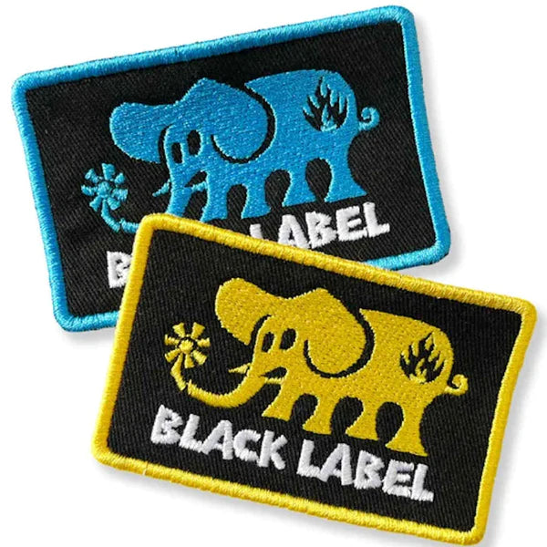 Black Label Elephant Patch