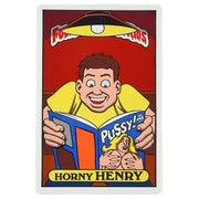 Blind Horny Henry Sticker - Topless Pizza