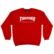 Thrasher Red Crewneck Sweater - Topless Pizza